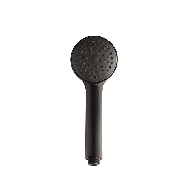 KIAMAMI VALENTINA - Pomme De Douche Ronde En Abs Noir Mat - large