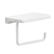 KIAMAMI VALENTINA - Porte-Rouleau Avec Étagère En Acier Blanc - vignette
