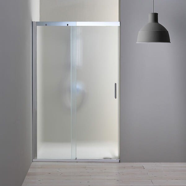KIAMAMI VALENTINA - Porte De Douche En Niche Côté Fixe À Gauche 150 Cm Verre Satiné | Dream - large