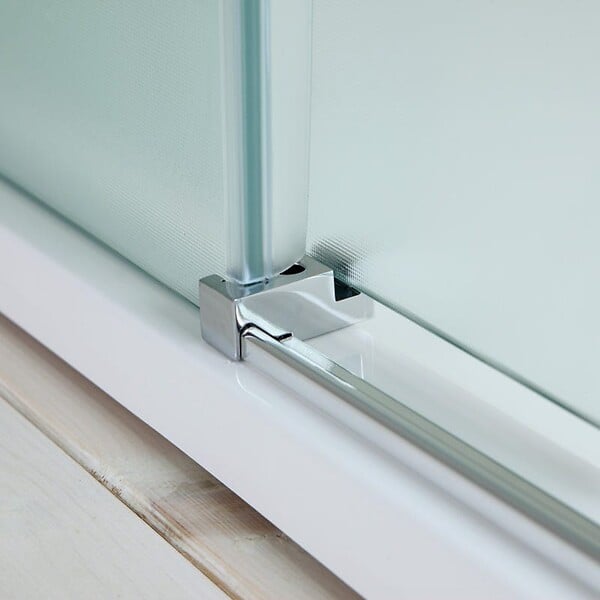 KIAMAMI VALENTINA - Porte De Douche En Niche Côté Fixe À Gauche 150 Cm Verre Satiné | Dream - large