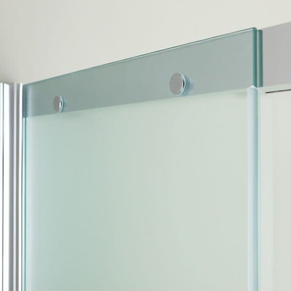 KIAMAMI VALENTINA - Porte De Douche En Niche 120 Cm Paroi Fixe À Droite En Verre Satiné | Dream - large