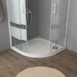 KIAMAMI VALENTINA - Cabine De Douche Semi-Circulaire 80 Cm Crystal Sérigraphié | Venere - vignette