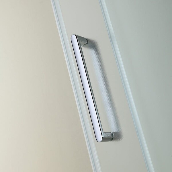 KIAMAMI VALENTINA - Porte De Douche En Niche 140 Cm Côté Fixe À Droite Verre Satiné | Dream - large