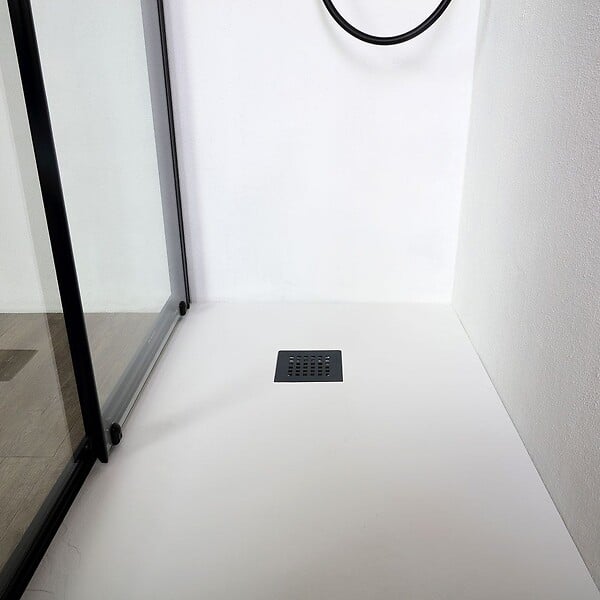 KIAMAMI VALENTINA - Porte De Douche En Niche Coulissante Noir Mat 110 Cm | City - large