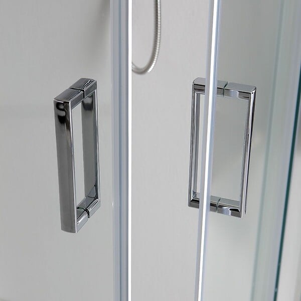 KIAMAMI VALENTINA - Cabine De Douche 3 Faces 80X120x80 Verre Clair 6Mm - large