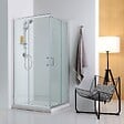 KIAMAMI VALENTINA - Cabine De Douche En Verre 70X90 Avec Receveur De Douche En Céramique De 6Cm - vignette