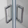 KIAMAMI VALENTINA - Cabine De Douche En Verre 70X90 Avec Receveur De Douche En Céramique De 6Cm - vignette