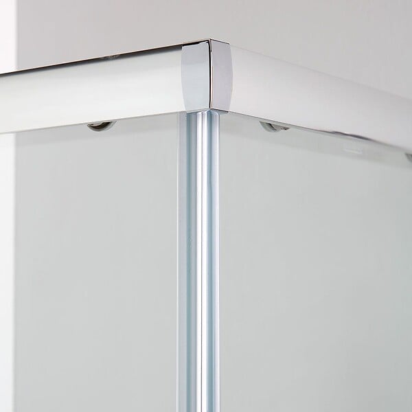 KIAMAMI VALENTINA - Cabine De Douche En Verre 70X90 Avec Receveur De Douche En Céramique De 6Cm - large