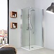 KIAMAMI VALENTINA - Coin Douche 70X90 Deux Portes De Fermeture | Cristal - vignette