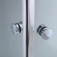 KIAMAMI VALENTINA - Coin Douche 70X90 Deux Portes De Fermeture | Cristal - vignette