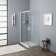 KIAMAMI VALENTINA - Cabine De Douche Avec Chassis Blanc 70X90 Cm | Venere - vignette