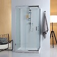 KIAMAMI VALENTINA - Cabine De Douche 3 Faces 70X120x70 Verre Trempé Clair 6Mm - vignette