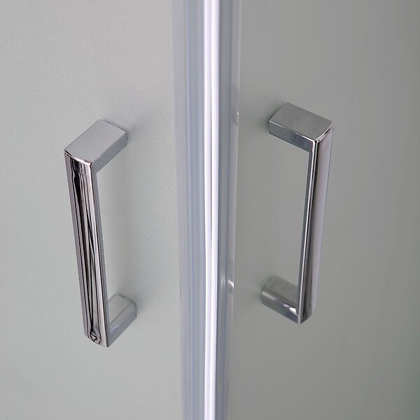 KIAMAMI VALENTINA - Cabine De Douche Carrée 90 X 90Cm Verre Dépoli 6Mm Coulissant | Giada - large