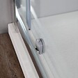 KIAMAMI VALENTINA - Cabine De Douche Avec Porte Niche 120 Cm + Porte Fixe 70 En Verre Transparent | New Giada - vignette