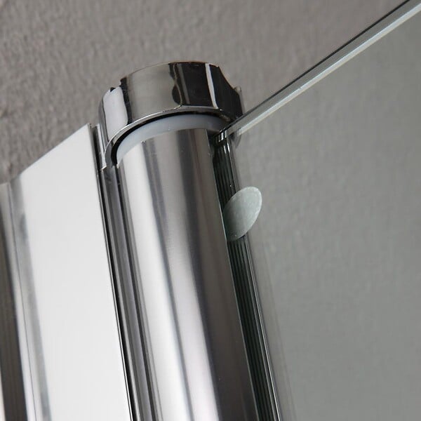 KIAMAMI VALENTINA - Cabine De Douche Carrée Deux Portes De 90 Cm  Verre Transparent | Cristal - large
