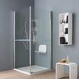 KIAMAMI VALENTINA - Cabine De Douche Pour  Handicapées Ou Personnes Agées 90X90 En Verre Avec Double Ouverture Battente - vignette