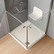 KIAMAMI VALENTINA - Cabine De Douche Pour  Handicapées Ou Personnes Agées 90X90 En Verre Avec Double Ouverture Battente - vignette