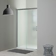 KIAMAMI VALENTINA - Porte De Douche En Niche De 120 Cm Avec Paroi Fixe À Gauche Verre Satiné | Dream - vignette