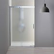 KIAMAMI VALENTINA - Porte De Douche En Niche De 120 Cm Avec Paroi Fixe À Gauche Verre Satiné | Dream - vignette