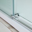 KIAMAMI VALENTINA - Porte De Douche En Niche De 120 Cm Avec Paroi Fixe À Gauche Verre Satiné | Dream - vignette