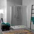 KIAMAMI VALENTINA - Cabine De Douche 150X70 Transparente En Crystal De 6Mm Et Hauteur 190 | Dream - vignette