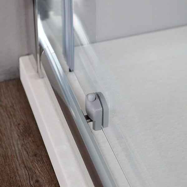 KIAMAMI VALENTINA - Cabine De Douche 80 X 150 Coulissante Entrée Avant Et Côté Fixe | New Giada - large
