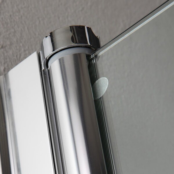 KIAMAMI VALENTINA - Cabine De Douche Carrée Cristal Ouverture Battante 80X80 Cm | Cristal - large