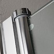 KIAMAMI VALENTINA - Cabine De Douche Carrée Cristal Ouverture Battante 80X80 Cm | Cristal - vignette