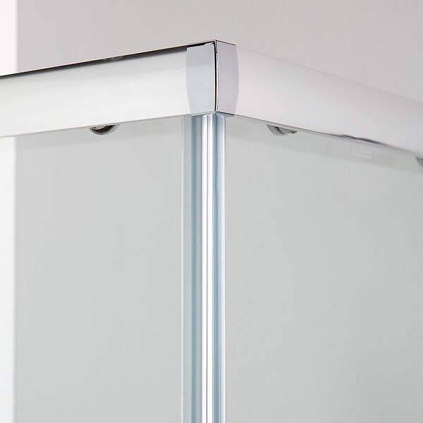 KIAMAMI VALENTINA - Cabine De Douche Complète 120X80 Avec Portes Transparentes Et Receveur De Douche En Céramique - large