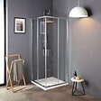 KIAMAMI VALENTINA - Cabine De Douche En Verre Trempé Transparent 70X70 | Luna - vignette