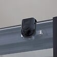 KIAMAMI VALENTINA - Porte De Douche Niche 140 Cm Avec Paroi Fixe 80 Cm Hauteur 190 Cm Avec Verre Transparent | City - vignette