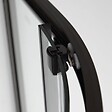 KIAMAMI VALENTINA - Cabine De Douche Semi-Circulaire Avec Cristal Transparent Et Profil Noir Mat | City - vignette