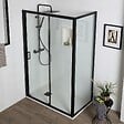 KIAMAMI VALENTINA - Porte De Douche Niche 100 Cm Porte Coulissante + Paroi Fixe 70 Cm | City - vignette