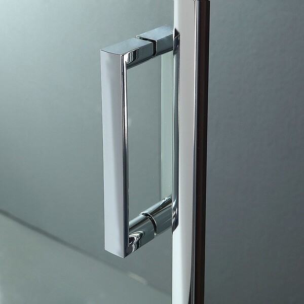 KIAMAMI VALENTINA - Porte De Douche En Niche De 110 Cm Verre Transparent - large