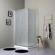 KIAMAMI VALENTINA - Boîte De Douche En Verre Satiné 80X120 Avec Portes Coulissantes | Giada - vignette
