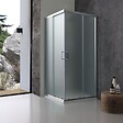 KIAMAMI VALENTINA - Cabine De Douche 80X80 Carrée Verre Opaque 6 Mm | Giada - vignette