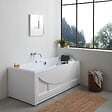 KIAMAMI VALENTINA - Baignoire Droite Avec Hydromassage En Acrylique Blanc  | Diletta - vignette