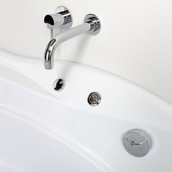 KIAMAMI VALENTINA - Baignoire Droite Avec Hydromassage En Acrylique Blanc  | Diletta - large