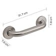 KIAMAMI VALENTINA - Barre D'appui Pour Salle De Bain En Acier Brossé De 24 Cm Pour Personnes Âgées | Loto - vignette