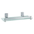 KIAMAMI VALENTINA - Porte-Objets De Douche Rectangulaire En Verre Et Aluminium | Calatea - vignette