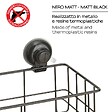 KIAMAMI VALENTINA - Porte-Objets En Métal Noir Avec Ventouse | Menta - vignette