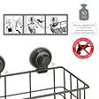 KIAMAMI VALENTINA - Porte-Objets En Métal Noir Avec Ventouse | Menta - vignette