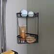 KIAMAMI VALENTINA - Porte-Savon Double Pour Douche En Fil Noir - vignette