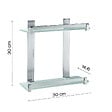 KIAMAMI VALENTINA - Porte Objets Rectangulaire Double Pour Douche | Calatea - vignette