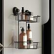 KIAMAMI VALENTINA - Porte-Objets À Ventouse En Métal Noir Mat | Menta - vignette