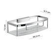 KIAMAMI VALENTINA - Porte-Savon De Douche Rectangulaire En Fil D'acier Chromé - vignette