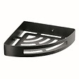 KIAMAMI VALENTINA - Porte-Objets D'angle Pour Douche En Acier Noir Mat | Tasso - vignette