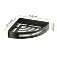 KIAMAMI VALENTINA - Porte-Objets D'angle Pour Douche En Acier Noir Mat | Tasso - vignette