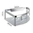 KIAMAMI VALENTINA - Porte-Savon D'angle Pour Douche En Acier Chromé - vignette