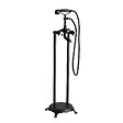 KIAMAMI VALENTINA - Robinet De Baignoire Autoportante Noir Mat De Style Rétro - vignette